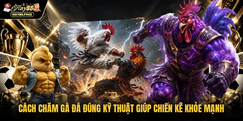 Cách chăm gà đá